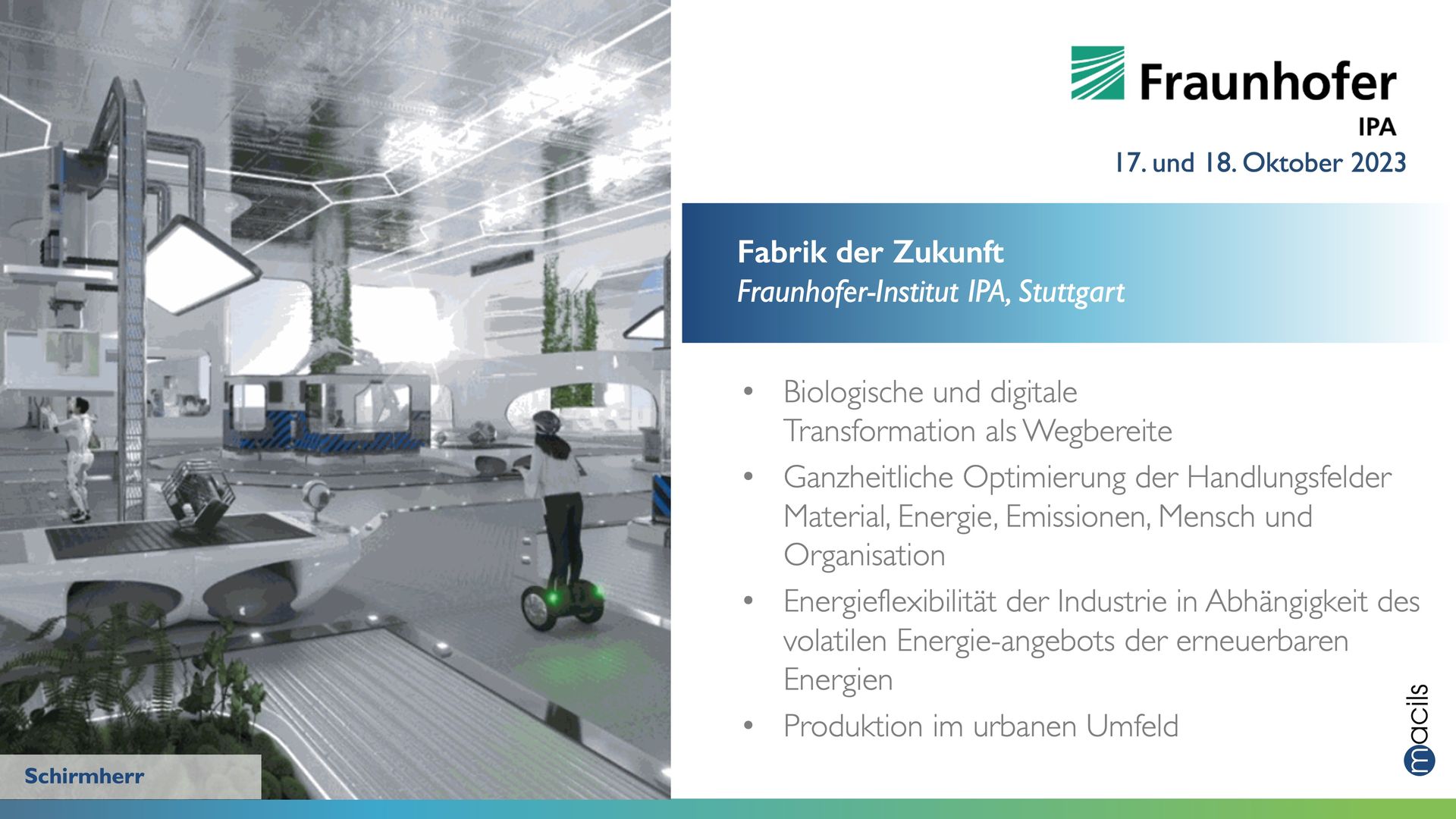 Lernreise "Fabrik der Zukunft" Fraunhofer IPA